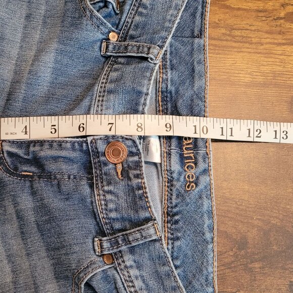 Maurices Jeans Women 6 S Mia Straight Leg Low Rise Medium Light Wash Stretch - Picture 9 of 12